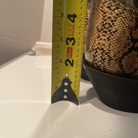 NWT Laredo Western Boots Men 16EW Cowboy Monty Faux Snake Golden‎ Copper 68068 - Picture 7 of 16